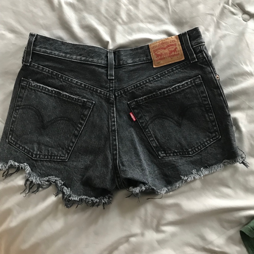 Levi 501 Distressed shorts